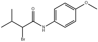 2-BROMO-N-(4-METHOXYPHENYL)-3-METHYLBUTANAMIDE Struktur