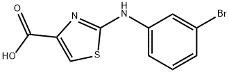 2-(3-BROMO-PHENYLAMINO)-THIAZOLE-4-CARBOXYLIC ACID Struktur