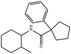 N-(2-METHYLCYCLOHEXYL)(PHENYLCYCLOPENTYL)FORMAMIDE Struktur