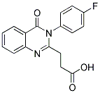 3-[3-(4-FLUORO-PHENYL)-4-OXO-3,4-DIHYDRO-QUINAZOLIN-2-YL]-PROPIONIC ACID Struktur