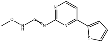 N'-METHOXY-N-[4-(2-THIENYL)-2-PYRIMIDINYL]IMINOFORMAMIDE Struktur