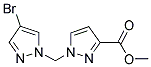 1-(4-BROMO-PYRAZOL-1-YLMETHYL)-1 H-PYRAZOLE-3-CARBOXYLIC ACID METHYL ESTER Struktur
