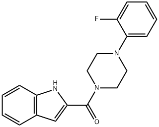 4-(2-FLUOROPHENYL)PIPERAZINYL INDOL-2-YL KETONE Struktur