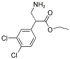 3-AMINO-2-(3,4-DICHLORO-PHENYL)-PROPIONIC ACID ETHYL ESTER Struktur