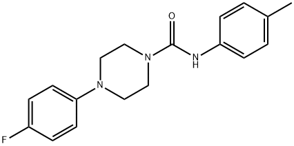 (4-(4-FLUOROPHENYL)PIPERAZINYL)-N-(4-METHYLPHENYL)FORMAMIDE Struktur