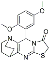 3-(2,5-DIMETHOXYPHENYL)-7-THIA-1,4,9-TRIAZATETRACYCLO[9.2.2.0(2,10).0(4,8)]PENTADECA-2(10),8-DIEN-5-ONE Struktur