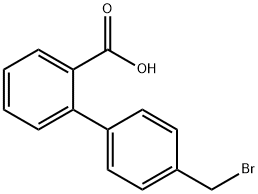 4-BROMOMETHYLBIPHEBYL-2'-CARBOXYLIC ACID Struktur