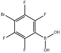 4-BROMO-2,3,5,6-TETRAFLUOROPHENYLBORONIC ACID Struktur