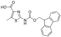 FMOC-2-AMINO-5-METHYLTHIAZOLE-4-CARBOXYLIC ACID Struktur