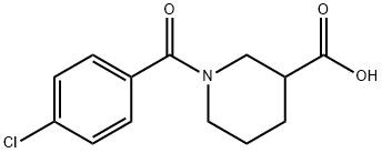 1-(4-CHLORO-BENZOYL)-PIPERIDINE-3-CARBOXYLIC ACID Struktur