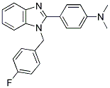 (4-[1-(4-FLUORO-BENZYL)-1H-BENZOIMIDAZOL-2-YL]-PHENYL)-DIMETHYL-AMINE Struktur