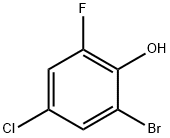 2-BROMO-4-CHLORO-6-FLUOROPHENOL Struktur