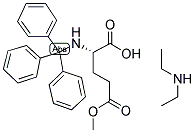 N-ALPHA-TRITYL-L-GLUTAMIC ACID-BETA-METHYL ESTER DIETHYLAMINE Struktur