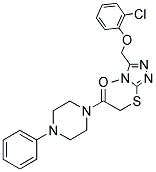 2-(5-((2-CHLOROPHENOXY)METHYL)-4-METHYL-4H-1,2,4-TRIAZOL-3-YLTHIO)-1-(4-PHENYLPIPERAZIN-1-YL)ETHANONE Struktur