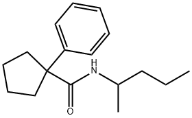 N-(1-METHYLBUTYL)(PHENYLCYCLOPENTYL)FORMAMIDE Struktur