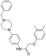 N-(4-(4-BENZYLPIPERAZIN-1-YL)PHENYL)-2-(3,4-DIMETHYLPHENOXY)ACETAMIDE Struktur