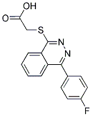 [4-(4-FLUORO-PHENYL)-PHTHALAZIN-1-YLSULFANYL]-ACETIC ACID Struktur