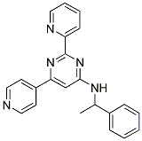 N-(1-PHENYLETHYL)-2-PYRIDIN-2-YL-6-PYRIDIN-4-YLPYRIMIDIN-4-AMINE Struktur