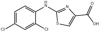 2-(2,4-DICHLORO-PHENYLAMINO)-THIAZOLE-4-CARBOXYLIC ACID Struktur