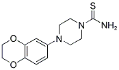 4-(2,3-DIHYDRO-1,4-BENZODIOXIN-6-YL)PIPERAZINE-1-CARBOTHIOAMIDE Struktur