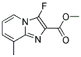 3-FLUORO-8-METHYL-2H-IMIDAZO[1,2-A]PYRIDINE-2-CARBOXYLIC ACID METHYL ESTER Struktur