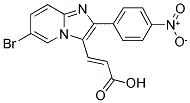 3-[6-BROMO-2-(4-NITRO-PHENYL)-IMIDAZO[1,2-A]-PYRIDIN-3-YL]-ACRYLIC ACID Struktur