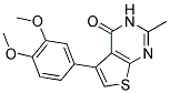 5-(3,4-DIMETHOXYPHENYL)-2-METHYLTHIENO[2,3-D]PYRIMIDIN-4(3H)-ONE Struktur