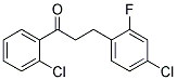 2'-CHLORO-3-(4-CHLORO-2-FLUOROPHENYL)PROPIOPHENONE Struktur