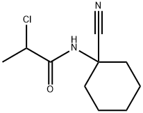 2-CHLORO-N-(1-CYANOCYCLOHEXYL)PROPANAMIDE Struktur