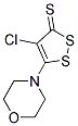 4-CHLORO-5-MORPHOLIN-4-YL-3H-1,2-DITHIOLE-3-THIONE Struktur