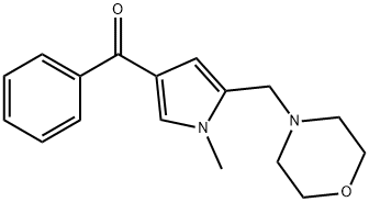 [1-METHYL-5-(MORPHOLINOMETHYL)-1H-PYRROL-3-YL](PHENYL)METHANONE Struktur