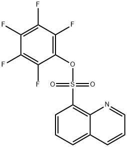 2,3,4,5,6-PENTAFLUOROPHENYL 8-QUINOLINESULFONATE Struktur