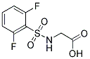 2-([(2,6-DIFLUOROPHENYL)SULFONYL]AMINO)ACETIC ACID Struktur