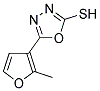 5-(2-METHYL-3-FURYL)-1,3,4-OXADIAZOLE-2-THIOL Struktur