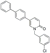 5-(1,1'-BIPHENYL-4-YL)-1-(3-CHLOROBENZYL)PYRIDIN-2(1H)-ONE Struktur