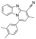 1-(3,4-DIMETHYLPHENYL)-3-METHYLPYRIDO[1,2-A]BENZIMIDAZOLE-4-CARBONITRILE Struktur