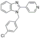 1-(4-CHLORO-BENZYL)-2-PYRIDIN-4-YL-1H-BENZOIMIDAZOLE Struktur