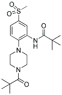 N-(2-[4-(2,2-DIMETHYL-PROPIONYL)-PIPERAZIN-1-YL]-5-METHANESULFONYL-PHENYL)-2,2-DIMETHYL-PROPIONAMIDE Struktur