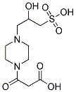 3-[4-(2-HYDROXY-3-SULFO-PROPYL)-PIPERAZIN-1-YL]-3-OXO-PROPIONIC ACID Struktur