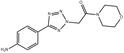 2-[5-(4-AMINO-PHENYL)-TETRAZOL-2-YL]-1-MORPHOLIN-4-YL-ETHANONE Struktur