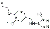 4-([4-(ALLYLOXY)-3-METHOXYBENZYL]AMINO)-4H-1,2,4-TRIAZOLE-3-THIOL Struktur