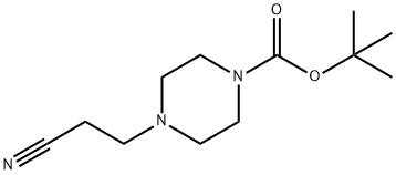 4-(2-CYANO-ETHYL)-PIPERAZINE-1-CARBOXYLIC ACID TERT-BUTYL ESTER Struktur