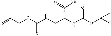 BOC-D-DAP(ALLOC)-OH Struktur