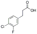 3-(4-CHLORO-3-FLUOROPHENYL)PROPIONIC ACID Struktur