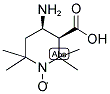 (3R,4R)-4-AMINO-1-OXYL-2,2,6,6-(3S,4S)-TETRAMETHYLPIPERIDINE-3-CARBOXYLIC ACID Struktur