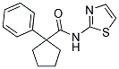 (PHENYLCYCLOPENTYL)-N-(2,5-THIAZOLYL)FORMAMIDE Struktur