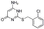 6-AMINO-2-(2-CHLORO-BENZYLSULFANYL)-1H-PYRIMIDIN-4-ONE Struktur