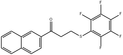 1-(2-NAPHTHYL)-3-[(2,3,4,5,6-PENTAFLUOROPHENYL)SULFANYL]-1-PROPANONE Struktur