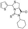 (7AR)-6-CYCLOHEXYL-3-THIEN-2-YL-5-THIOXOTETRAHYDRO-7H-IMIDAZO[1,5-C][1,3]THIAZOL-7-ONE Struktur