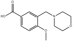 4-METHOXY-3-MORPHOLIN-4-YLMETHYL-BENZOIC ACID Struktur